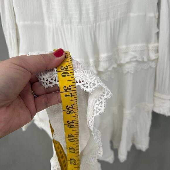 $329 AllSaints Mini Dress Womens 10 Vintage Romance Boho Chic Cottagecore Fairy - Picture 11 of 16